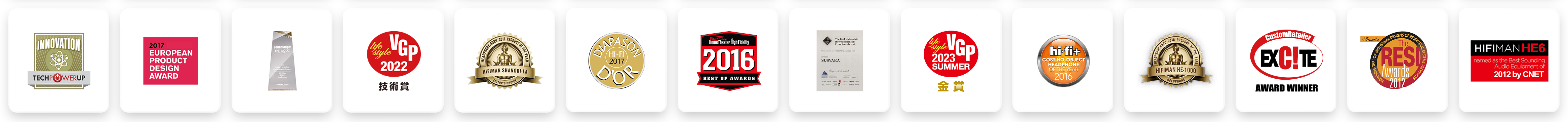 HIFIMAN awards row 3