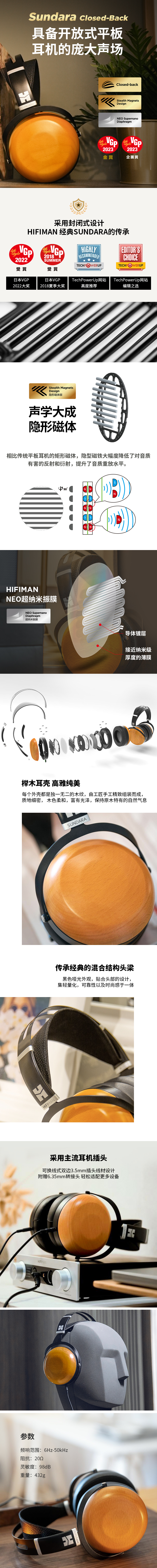SUNDARA Closed-back 产品介绍